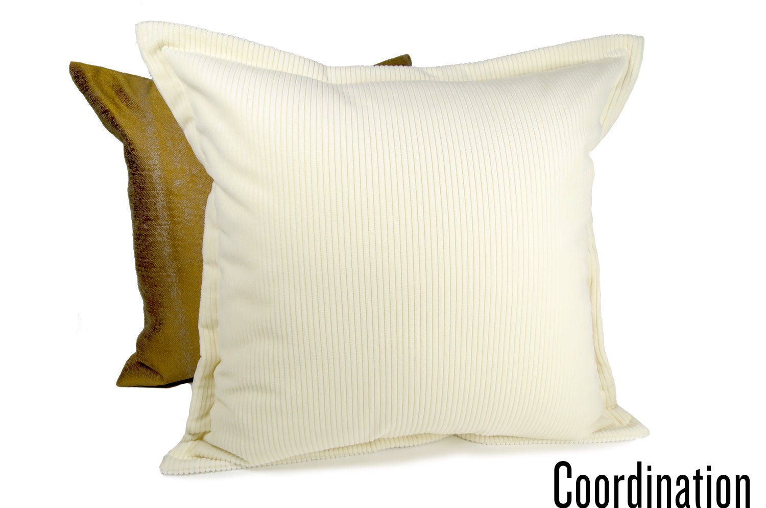 The Guild Corda デザイナーズギルド コーデュロイクッションカバー チョーク(オフホワイト) 45(50)×45(50)cm - HOUSE OF JAPAN Shop