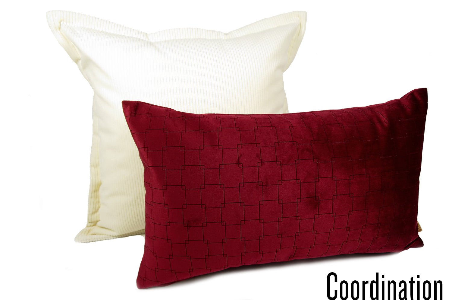 The Guild Corda デザイナーズギルド コーデュロイクッションカバー チョーク(オフホワイト) 45(50)×45(50)cm - HOUSE OF JAPAN Shop