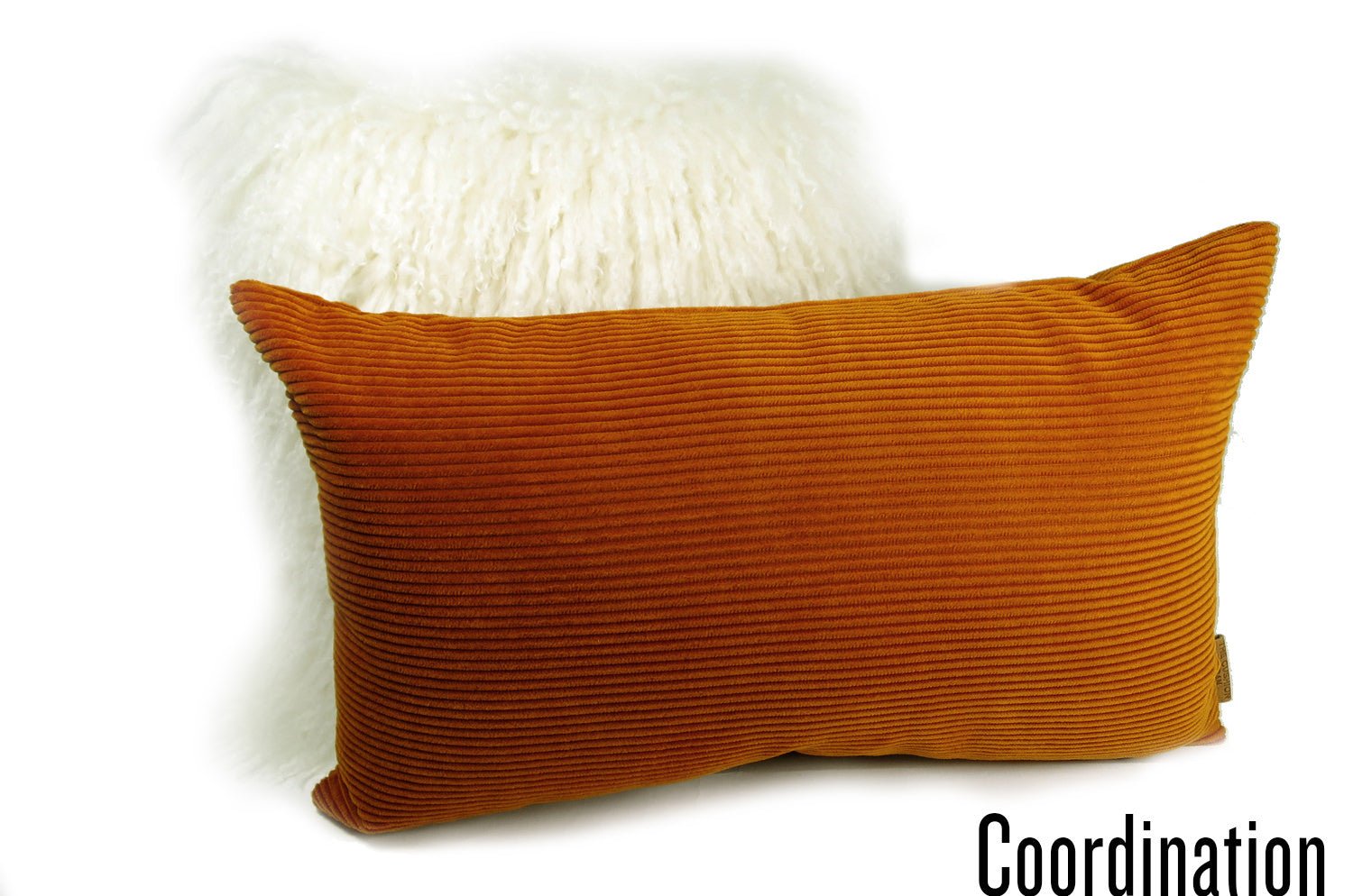 The Guild Corda デザイナーズギルド コーデュロイクッション シエナ(茶色) 50×30cm 中材付 - HOUSE OF JAPAN Shop