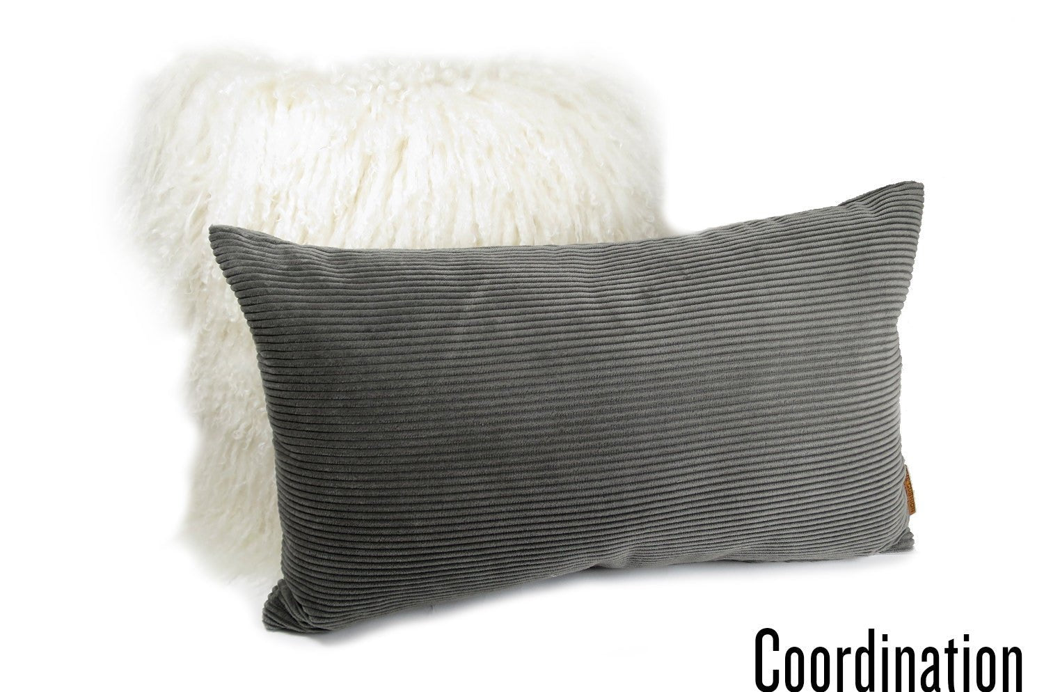 The Guild Corda デザイナーズギルド コーデュロイ クッション ピューター(暗灰色)50×30cm 中材付 - HOUSE OF JAPAN Shop