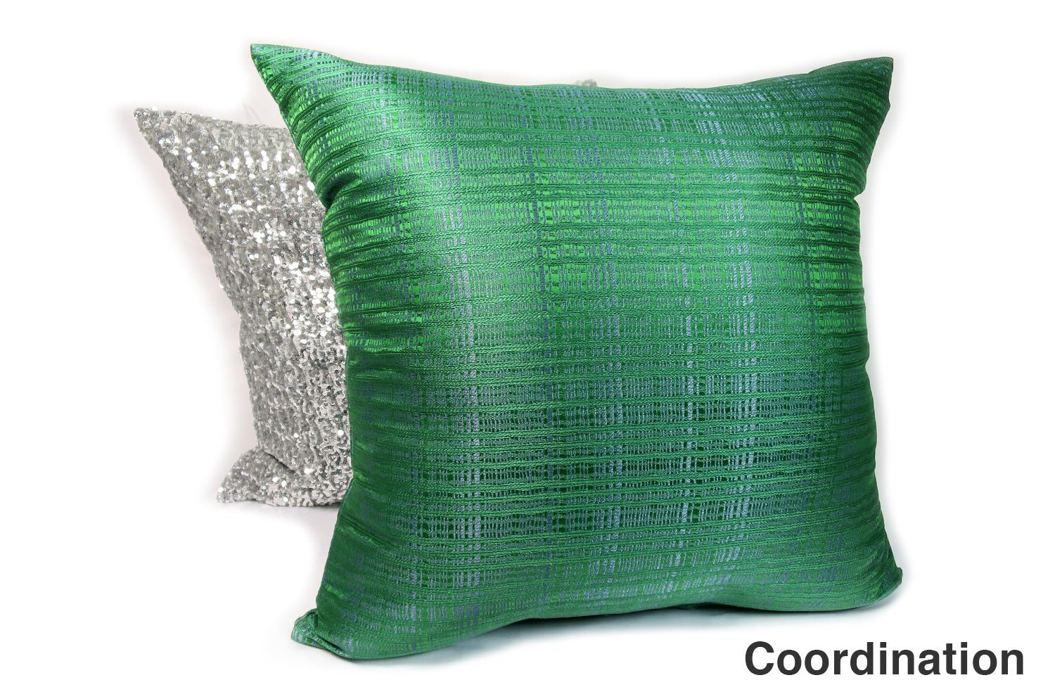 The HADLEY アルマーニカーザ ハドリー クッションカバー(エメラルド) 50×50cm - HOUSE OF JAPAN Shop