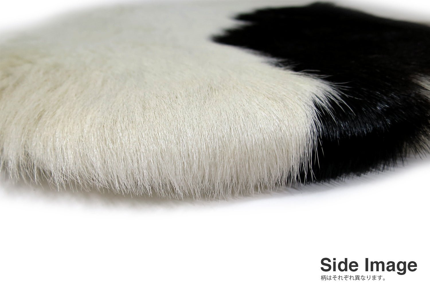 The Hair on Cow Hide Round Sheet ハラコ ラウンドシートクッション No.08 Φ35cm - HOUSE OF JAPAN Shop
