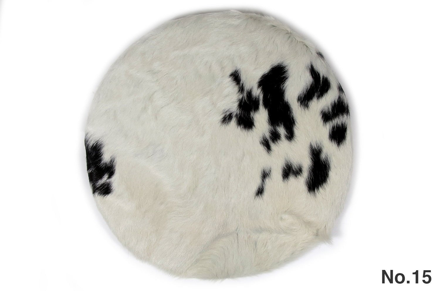 The Hair on Cow Hide Round Sheet ハラコ ラウンドシートクッション No.15 Φ35cm - HOUSE OF JAPAN Shop