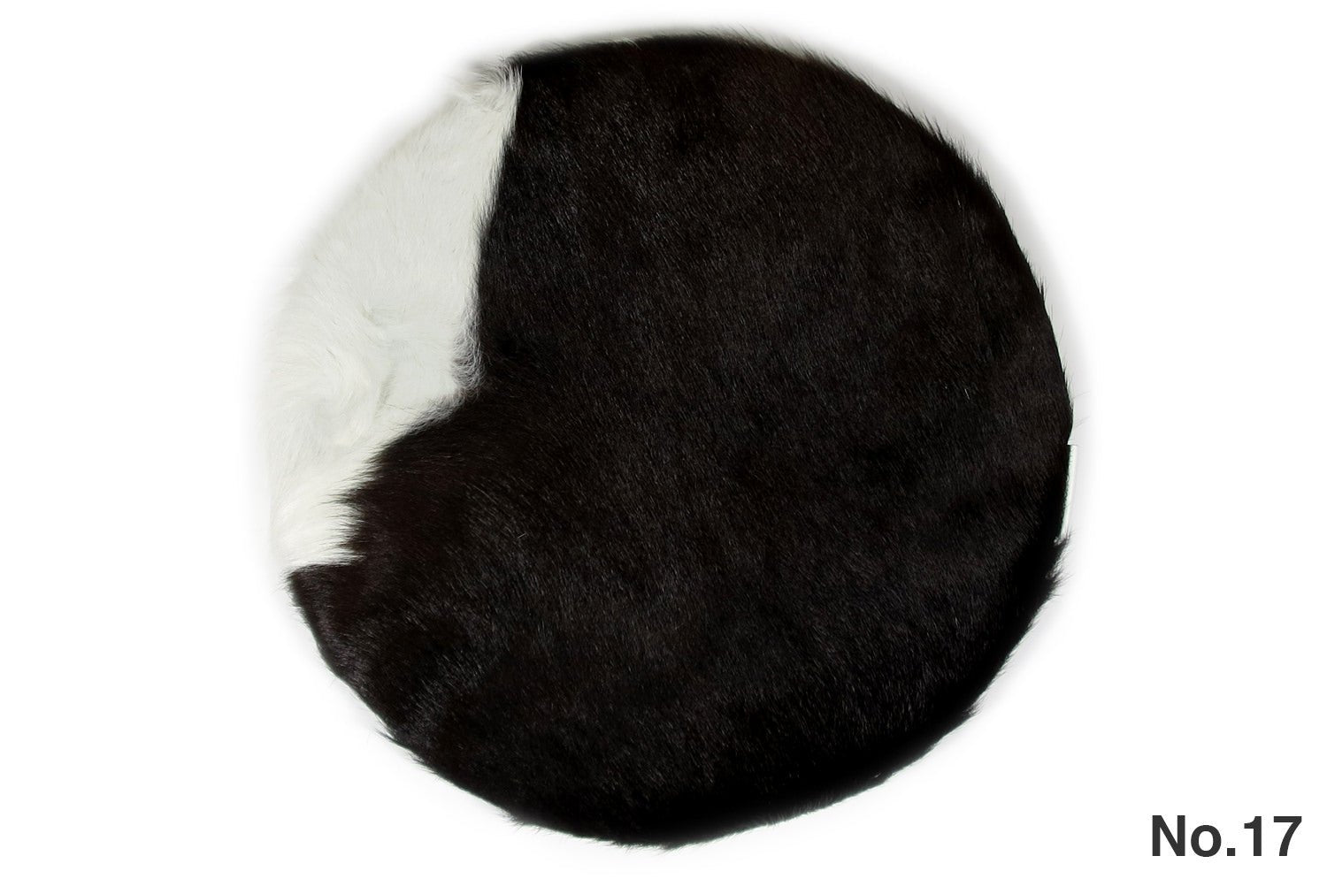 The Hair on Cow Hide Round Sheet ハラコ ラウンドシートクッション No.17 Φ35cm - HOUSE OF JAPAN Shop