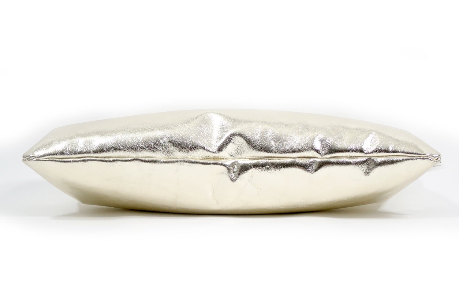 The HAKU ヤギ革クッション シャンパンゴールド箔×ラッカーニジップ 45×20cm 中材付 - HOUSE OF JAPAN Shop