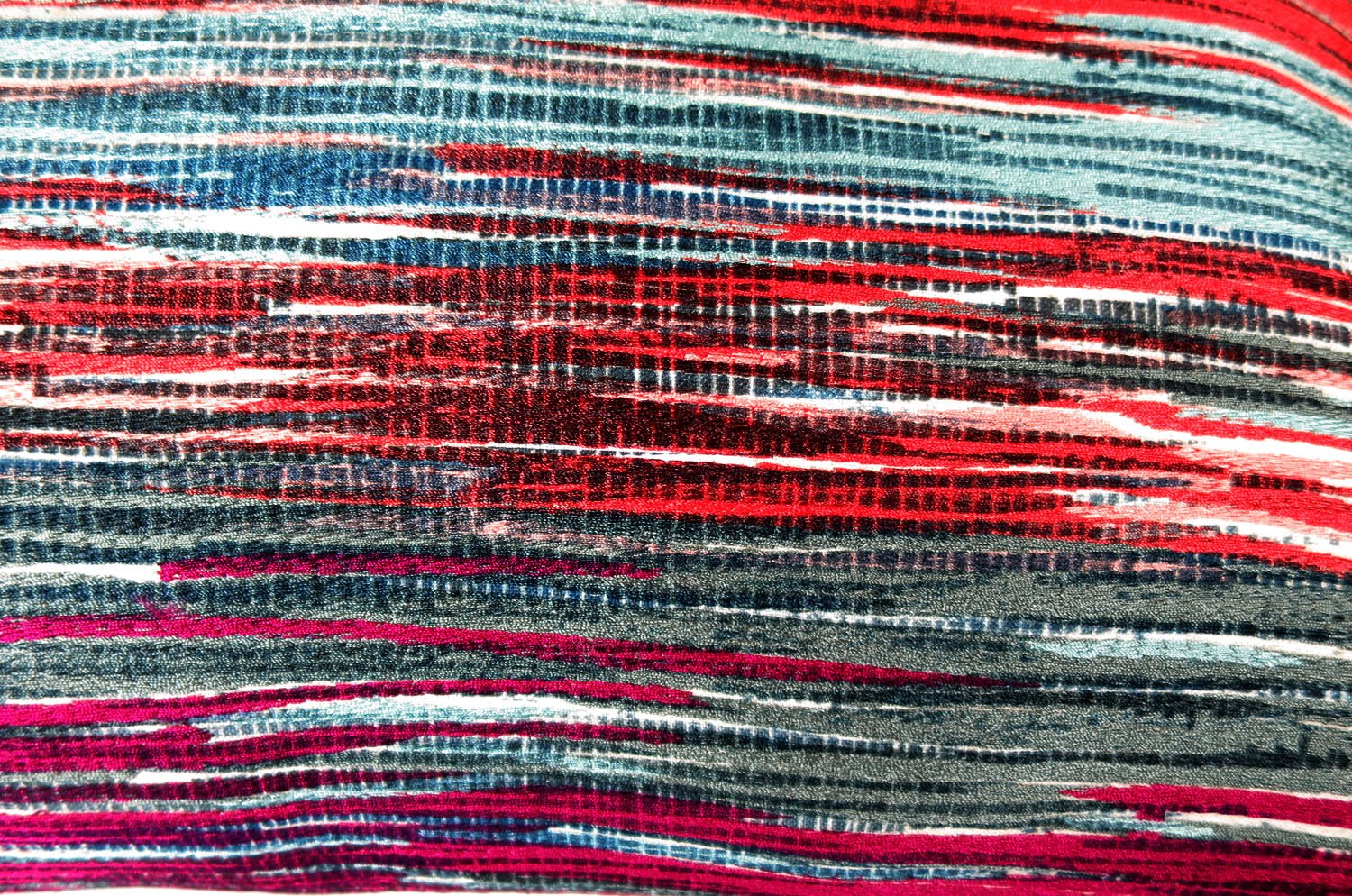 The Harlequin ハーレクイーン ライン クッション ピンクミックス 60×38cm 中材付 - HOUSE OF JAPAN Shop