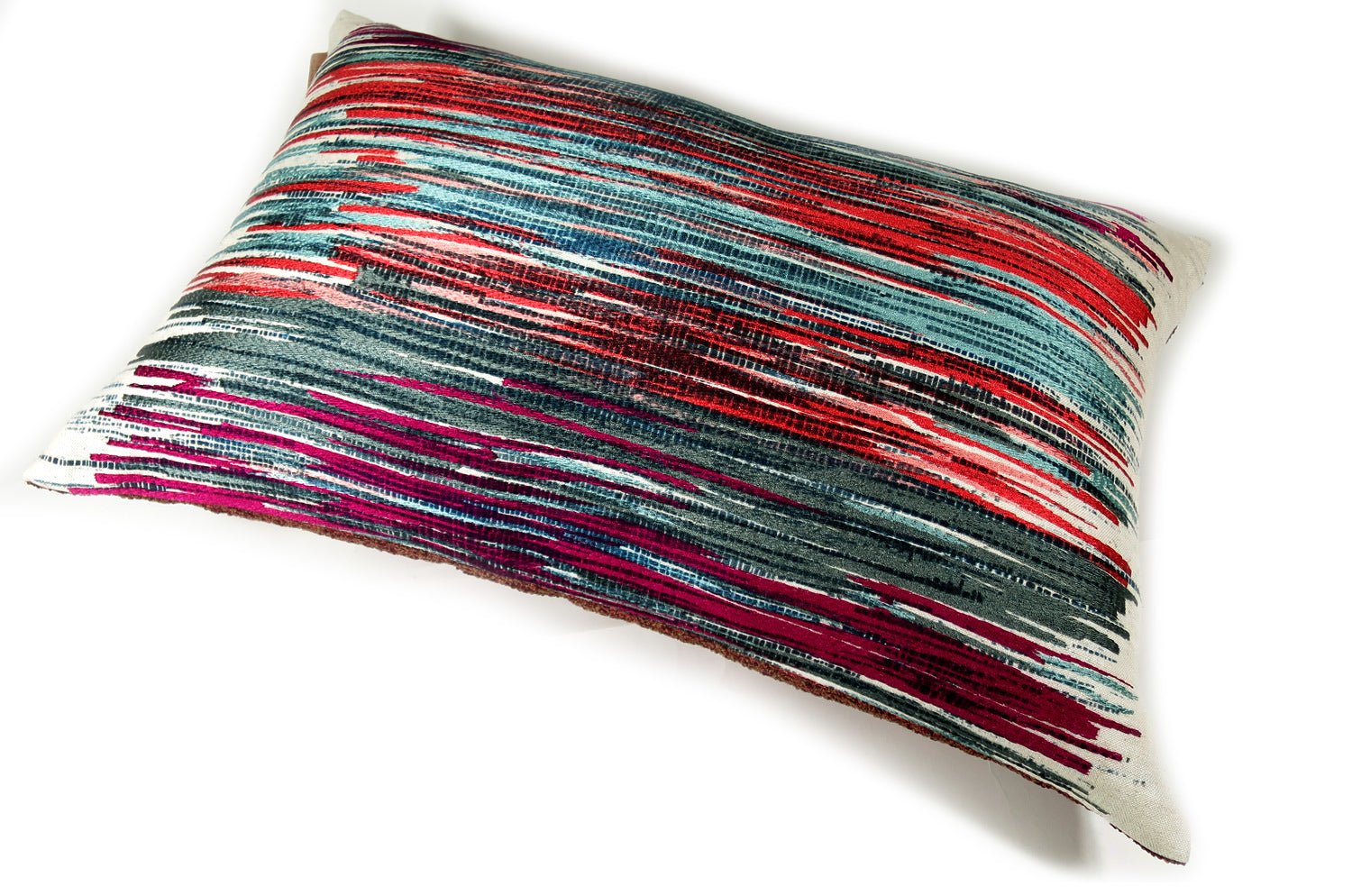 The Harlequin ハーレクイーン ライン クッション ピンクミックス 60×38cm 中材付 - HOUSE OF JAPAN Shop