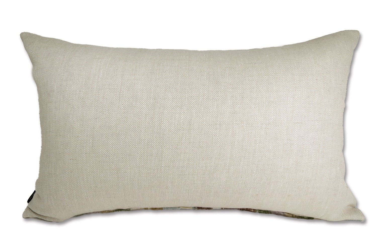 The Ikat Velours イカット調 ベルベットクッション (Blue Mist) 65×40cm 中材付 - HOUSE OF JAPAN Shop