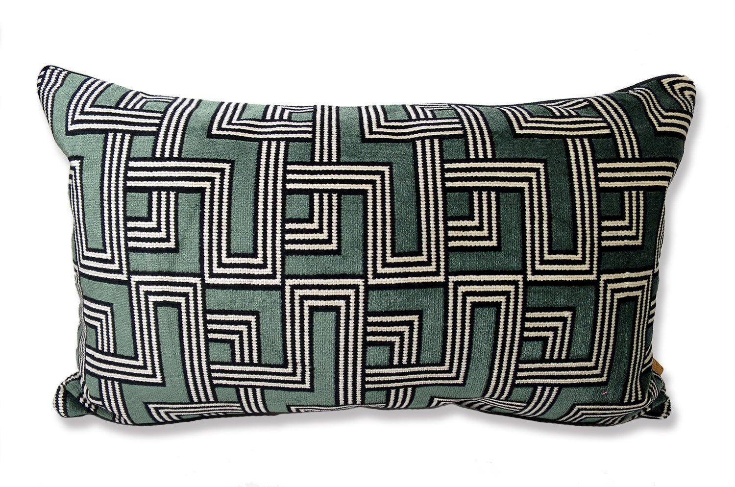 The Interception インターセプション ベルベット クッション モスグリーン 50×30cm 中材付 - HOUSE OF JAPAN Shop