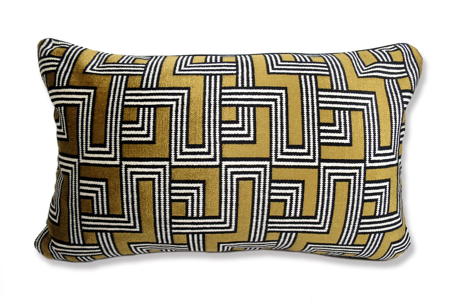 The Interception インターセプション ベルベットクッション トフィーゴールド 50×30cm 中材付 - HOUSE OF JAPAN Shop