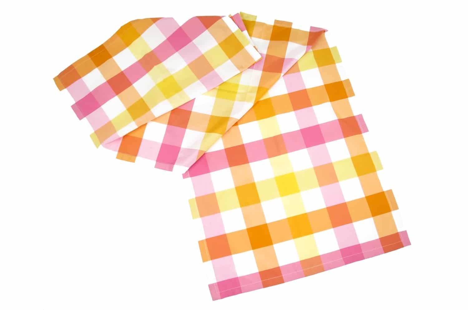 The INTERIOR SET ドイツ製生地 クッション&テーブルランナーセット オレンジイエロー - HOUSE OF JAPAN Shop