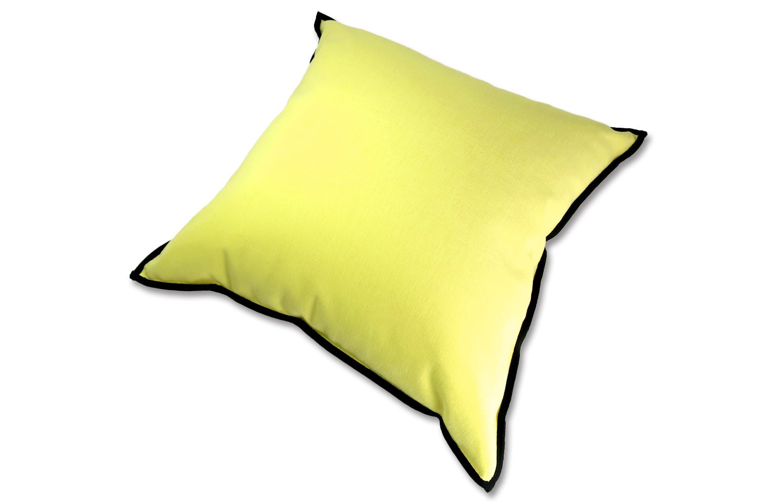 The Italy cotton イタリアブラッシュドコットン クッションカバー フレーム (ブライトイエロー) 45×45cm - HOUSE OF JAPAN Shop