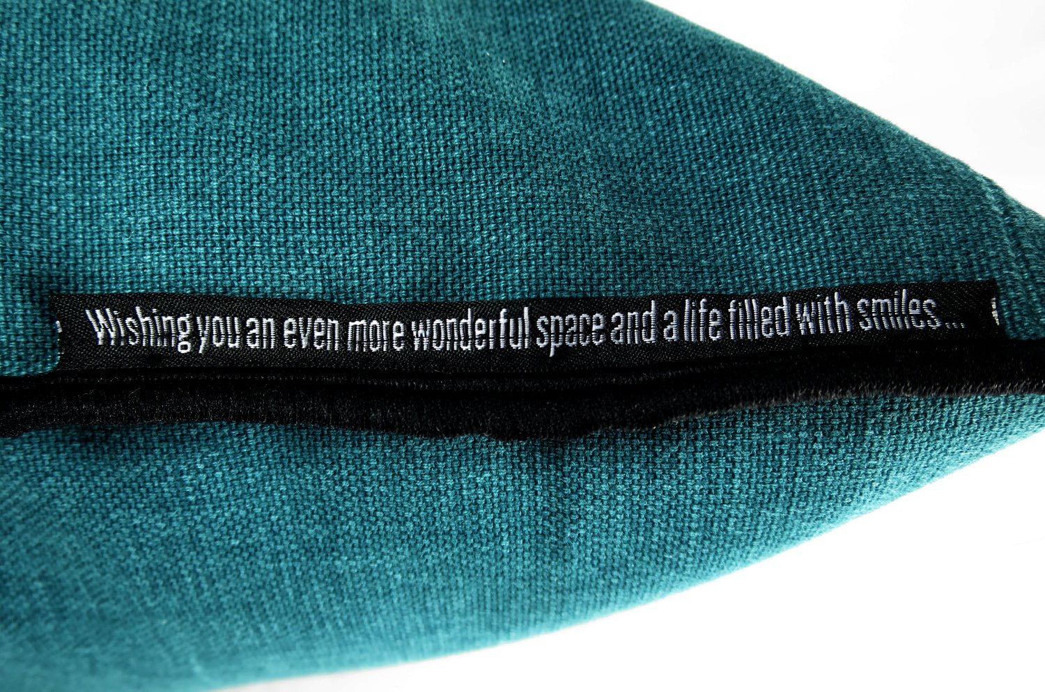 The Italy cotton イタリアブラッシュドコットン クッションカバー フレーム (ダークブルーグリーン) 45×45cm - HOUSE OF JAPAN Shop