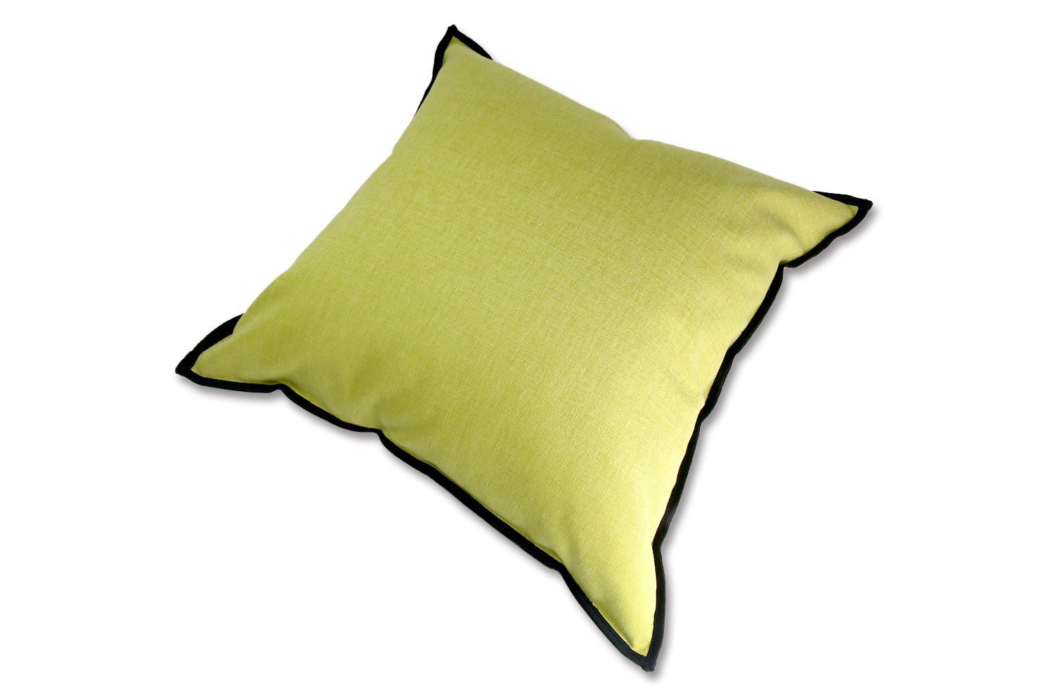 The Italy cotton イタリアブラッシュドコットン クッションカバー フレーム (イエローグリーン) 45×45cm - HOUSE OF JAPAN Shop