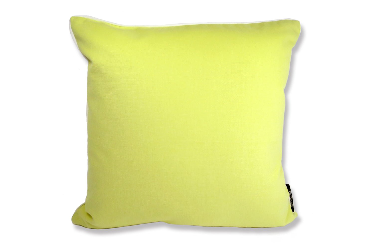 The Italy cotton イタリアブラッシュドコットン ベルベットパイピング クッションカバー (レモン) 45×45cm - HOUSE OF JAPAN Shop