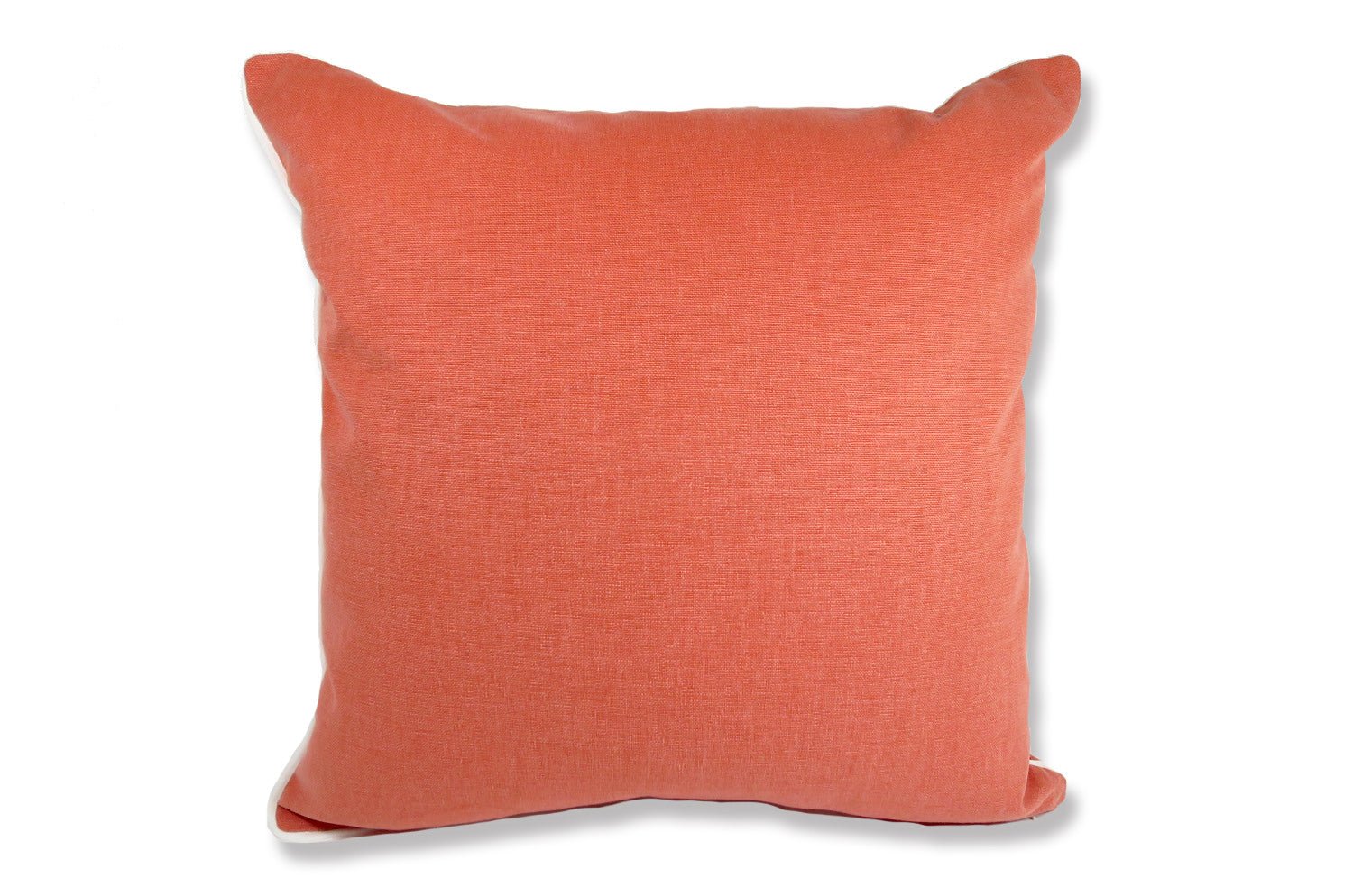 The Italy cotton イタリアブラッシュドコットン ベルベットパイピング クッションカバー キャロット 45×45cm - HOUSE OF JAPAN Shop