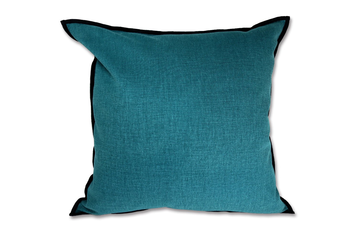 The Italy cotton イタリアブラッシュドコットン クッションカバー フレーム (ダークブルーグリーン) 45×45cm - HOUSE OF JAPAN Shop