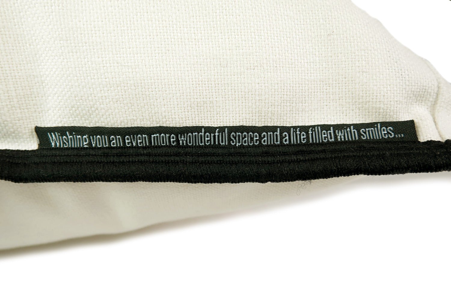 The Italy cotton イタリアブラッシュドコットン クッションカバー フレーム (ナチュラルホワイト) 45×45cm - HOUSE OF JAPAN Shop