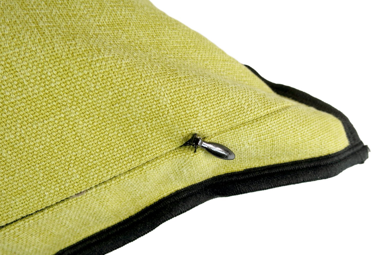 The Italy cotton イタリアブラッシュドコットン クッションカバー フレーム (イエローグリーン) 45×45cm - HOUSE OF JAPAN Shop