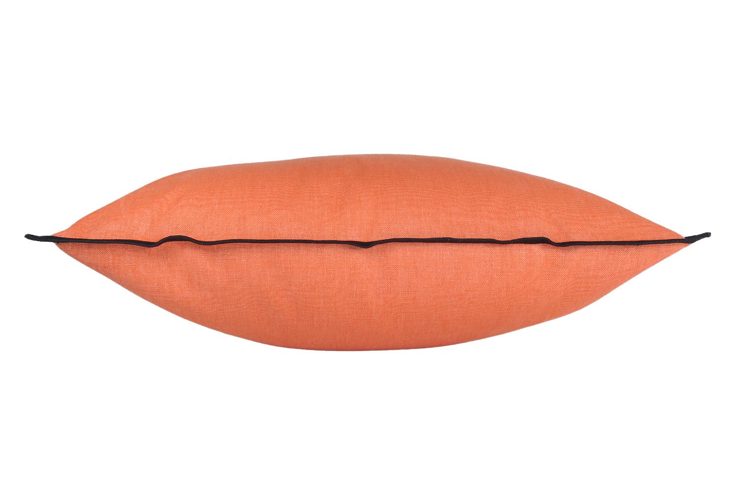 The Italy cotton イタリアブラッシュドコットン クッションカバー フレーム (オレンジ) 45×45cm - HOUSE OF JAPAN Shop