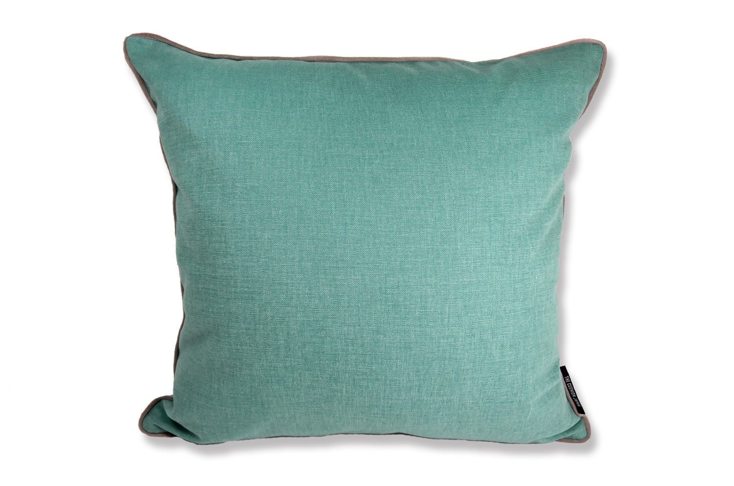 The Italy cotton イタリアブラッシュドコットン ベルベットパイピング クッションカバー サックスブルー 45×45cm - HOUSE OF JAPAN Shop