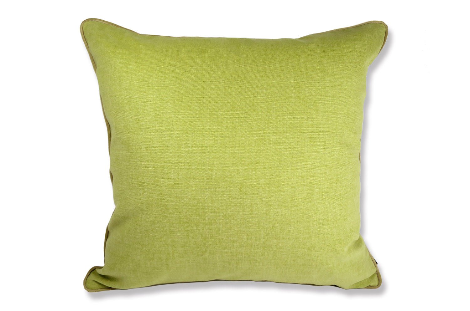 The Italy cotton イタリアブラッシュドコットン ベルベットパイピング クッションカバー グラスグリーン 45×45cm - HOUSE OF JAPAN Shop