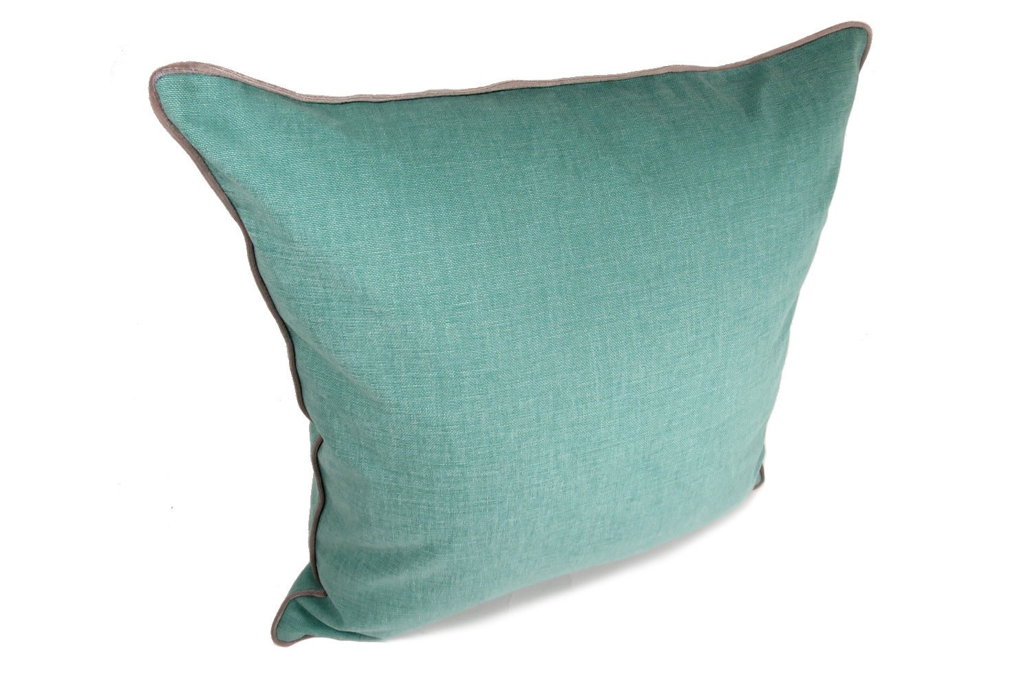 The Italy cotton イタリアブラッシュドコットン ベルベットパイピング クッションカバー サックスブルー 45×45cm - HOUSE OF JAPAN Shop