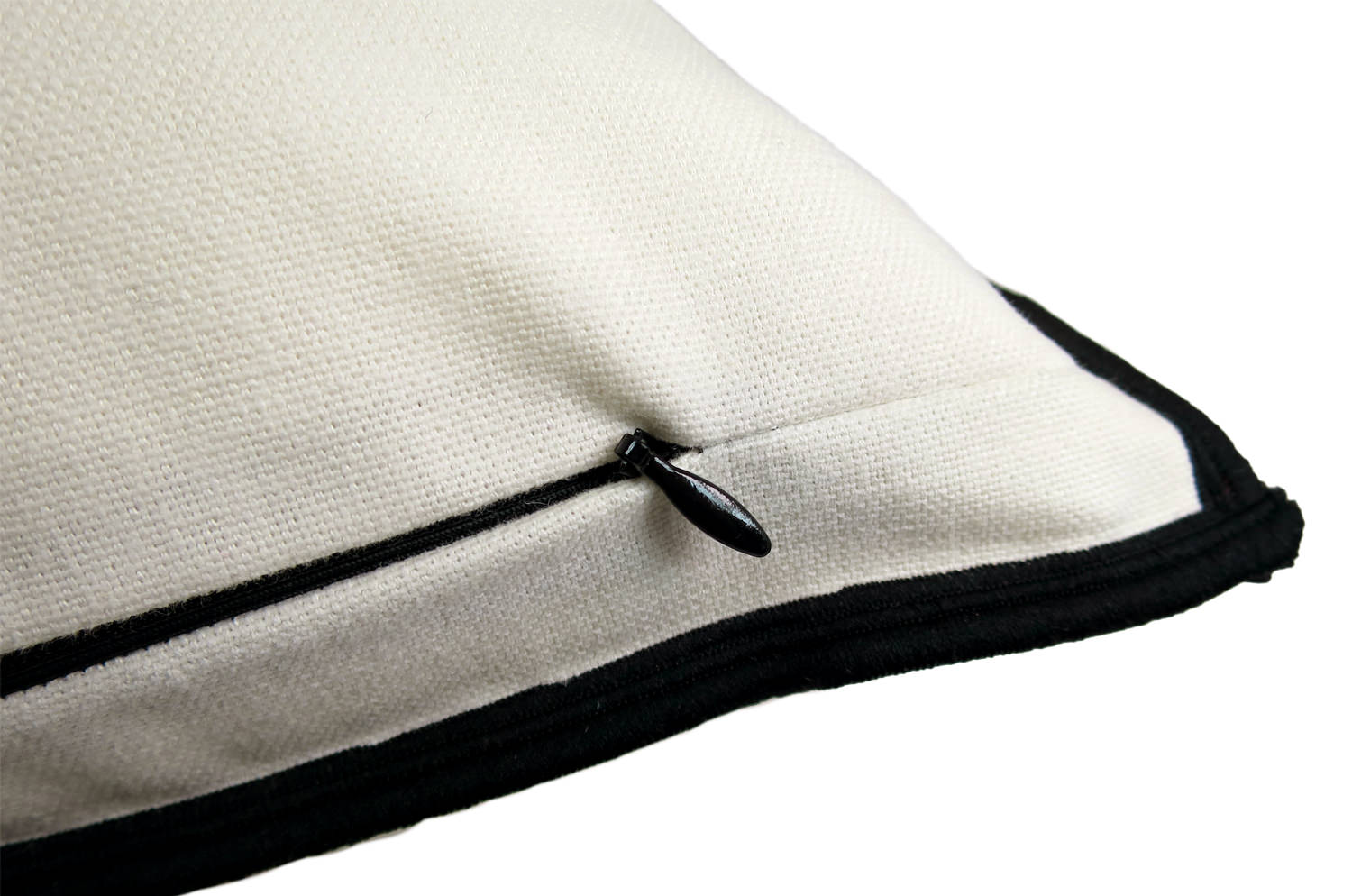 The Italy cotton イタリアブラッシュドコットン クッションカバー フレーム (ナチュラルホワイト) 45×45cm - HOUSE OF JAPAN Shop