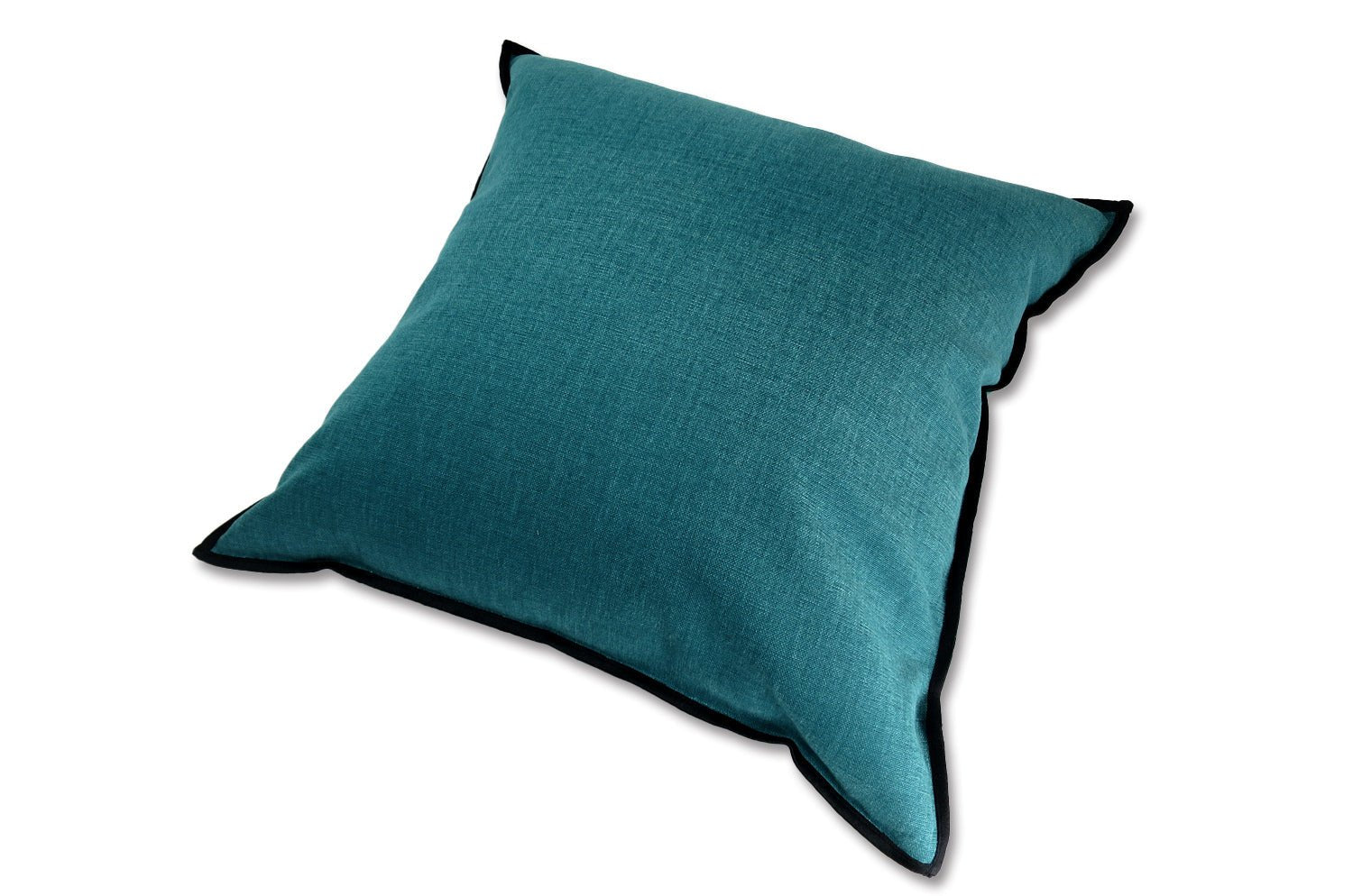 The Italy cotton イタリアブラッシュドコットン クッションカバー フレーム (ダークブルーグリーン) 45×45cm - HOUSE OF JAPAN Shop