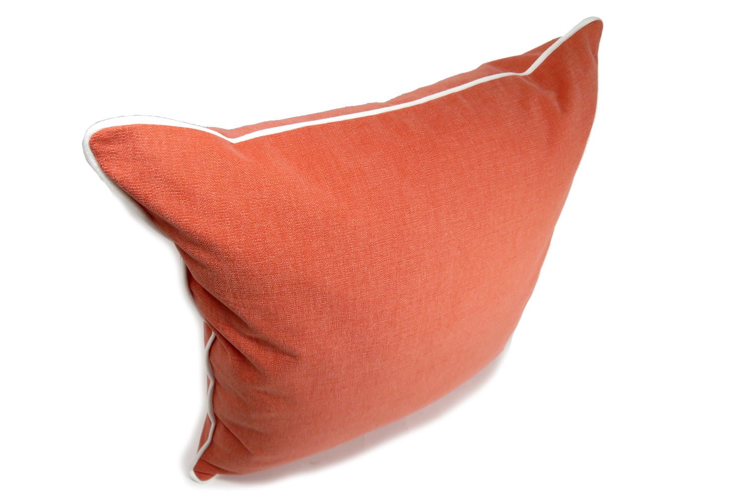 The Italy cotton イタリアブラッシュドコットン ベルベットパイピング クッションカバー キャロット 45×45cm - HOUSE OF JAPAN Shop