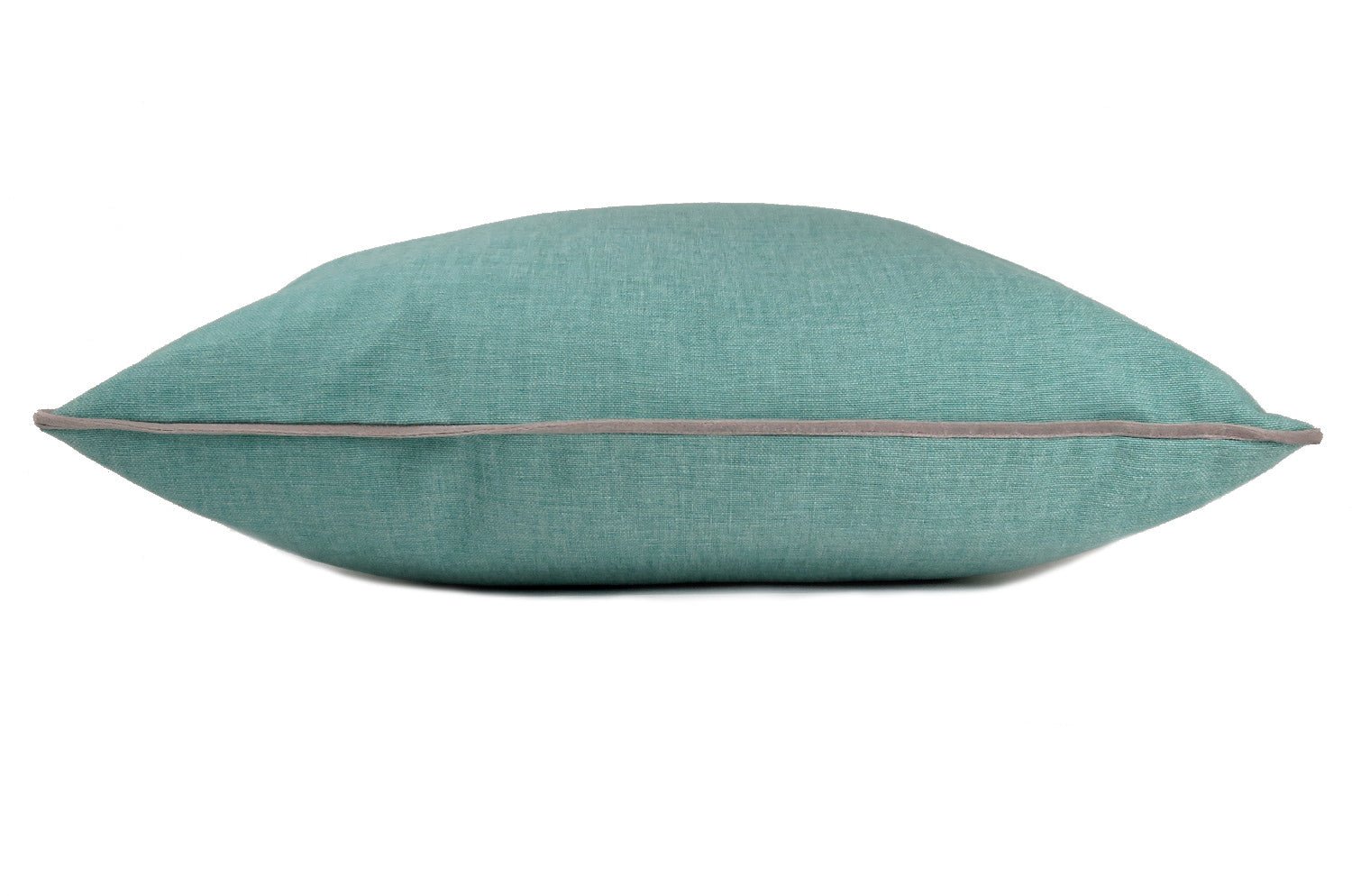 The Italy cotton イタリアブラッシュドコットン ベルベットパイピング クッションカバー サックスブルー 45×45cm - HOUSE OF JAPAN Shop