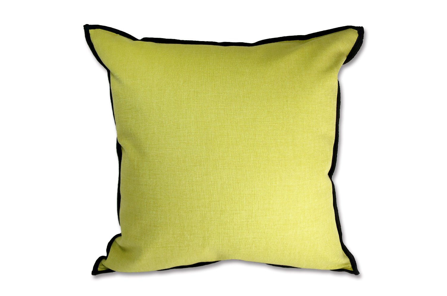 The Italy cotton イタリアブラッシュドコットン クッションカバー フレーム (イエローグリーン) 45×45cm - HOUSE OF JAPAN Shop