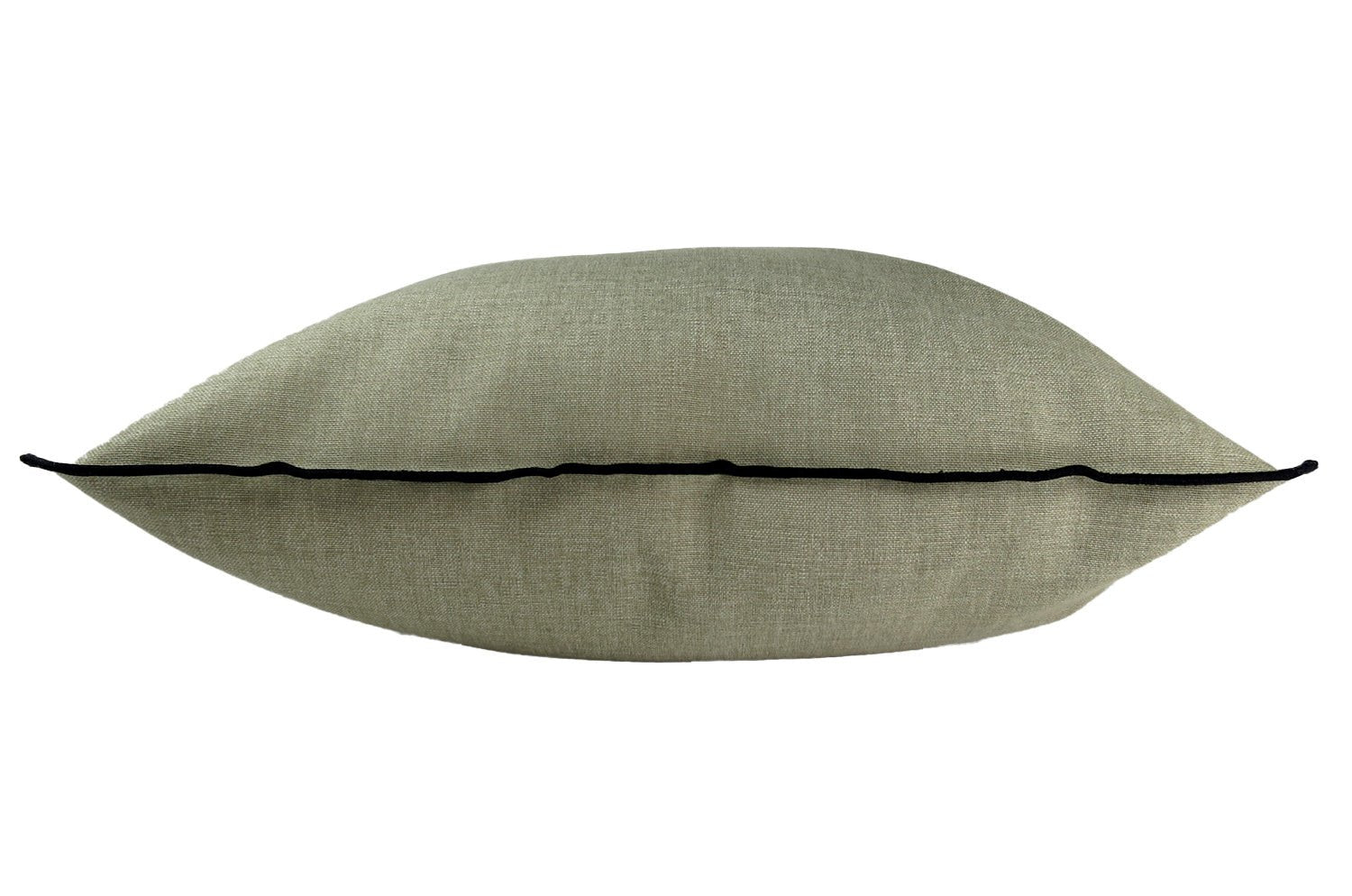 The Italy cotton イタリアブラッシュドコットン クッションカバー フレーム (カーキグレー) 45×45cm - HOUSE OF JAPAN Shop