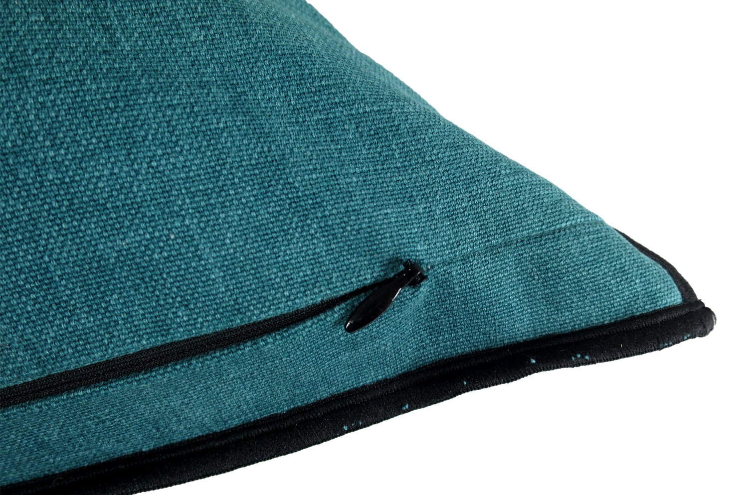 The Italy cotton イタリアブラッシュドコットン クッションカバー フレーム (ダークブルーグリーン) 45×45cm - HOUSE OF JAPAN Shop