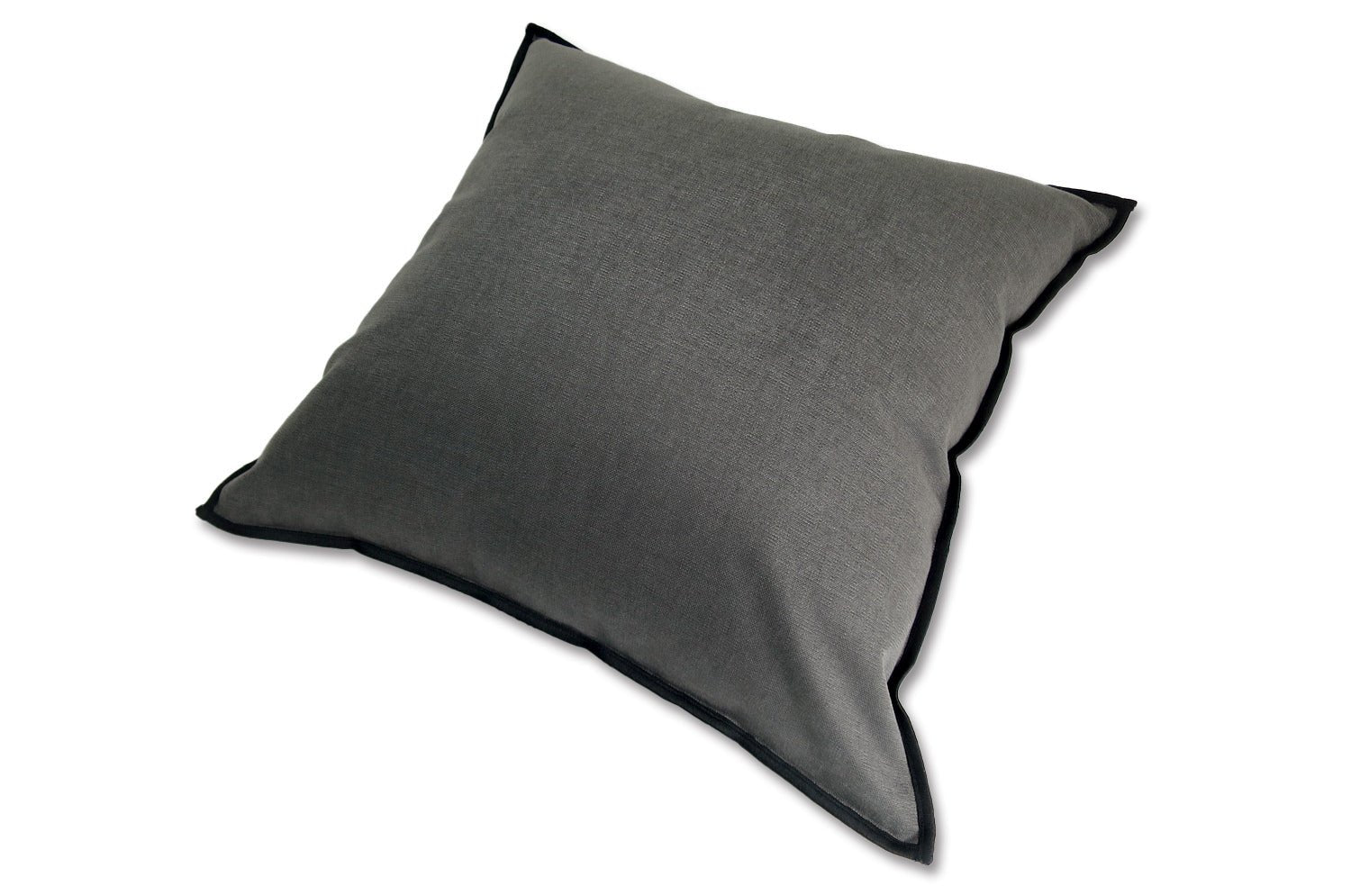 The Italy cotton イタリアブラッシュドコットン クッションカバー フレーム (チャコール) 45×45cm - HOUSE OF JAPAN Shop