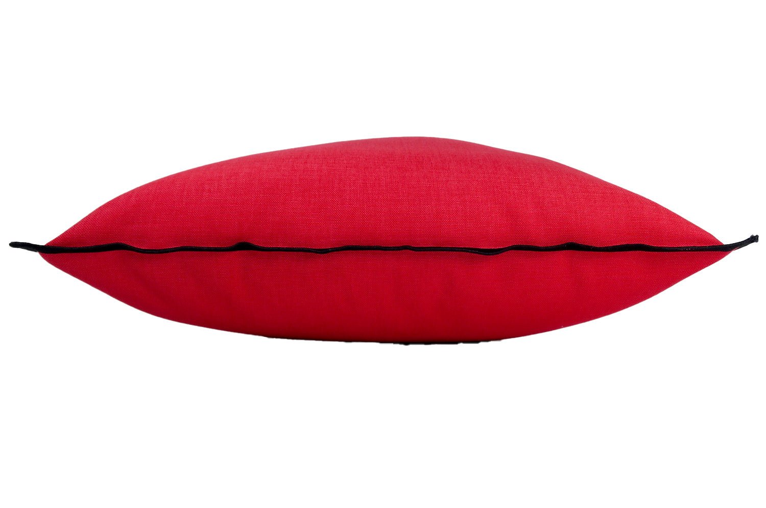 The Italy cotton イタリアブラッシュドコットン クッションカバー フレーム (レッド) 45×45cm - HOUSE OF JAPAN Shop