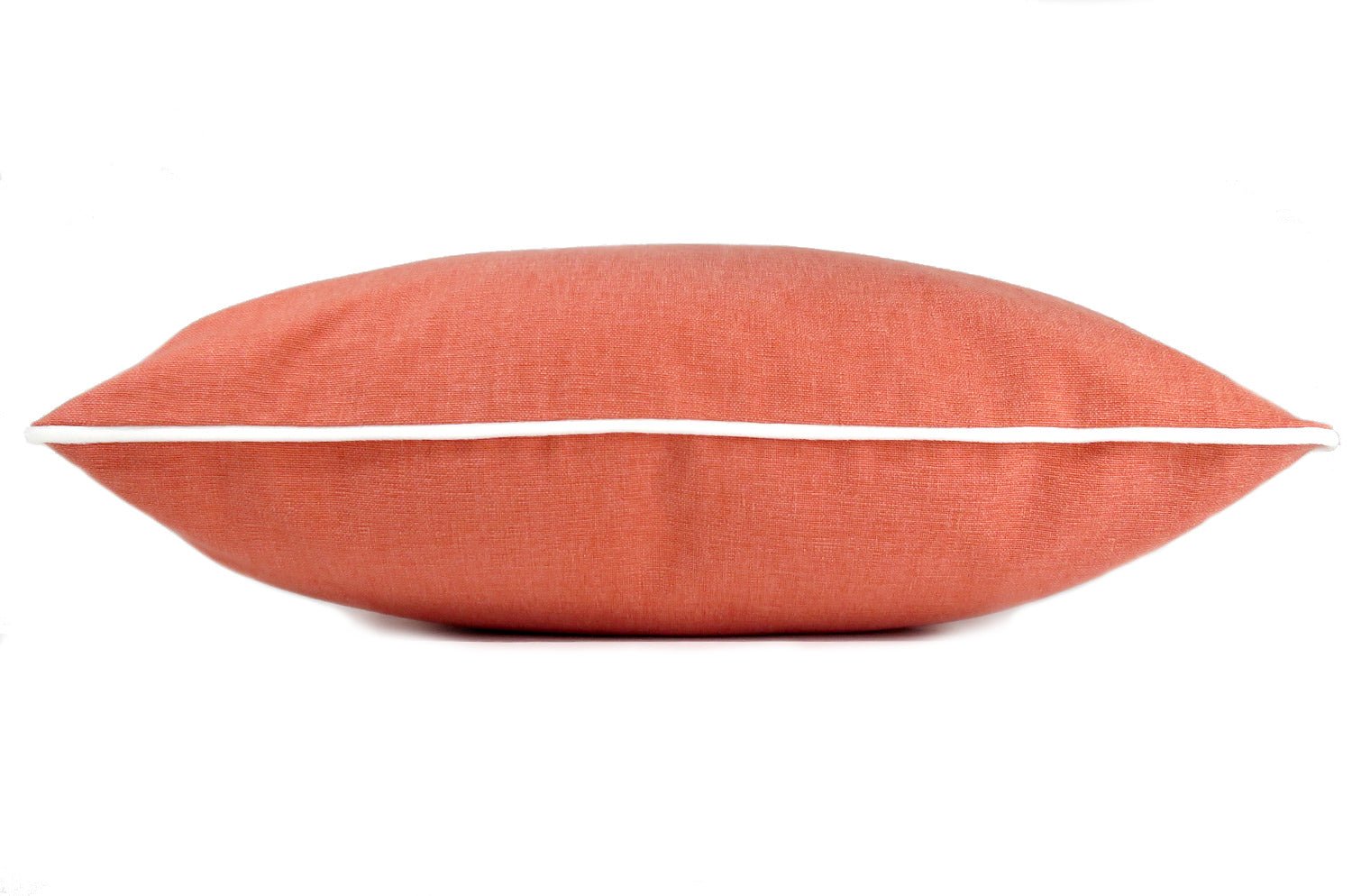 The Italy cotton イタリアブラッシュドコットン ベルベットパイピング クッションカバー キャロット 45×45cm - HOUSE OF JAPAN Shop