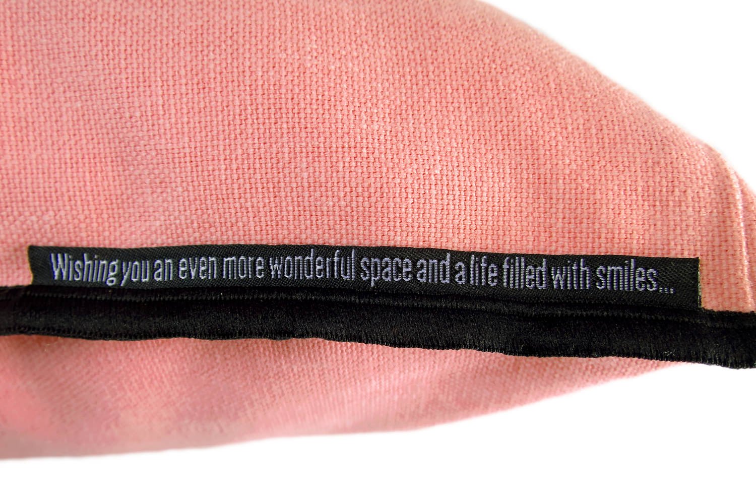 The Italy cotton イタリアブラッシュドコットン クッションカバー フレーム (ライトピンク) 45×45cm - HOUSE OF JAPAN Shop