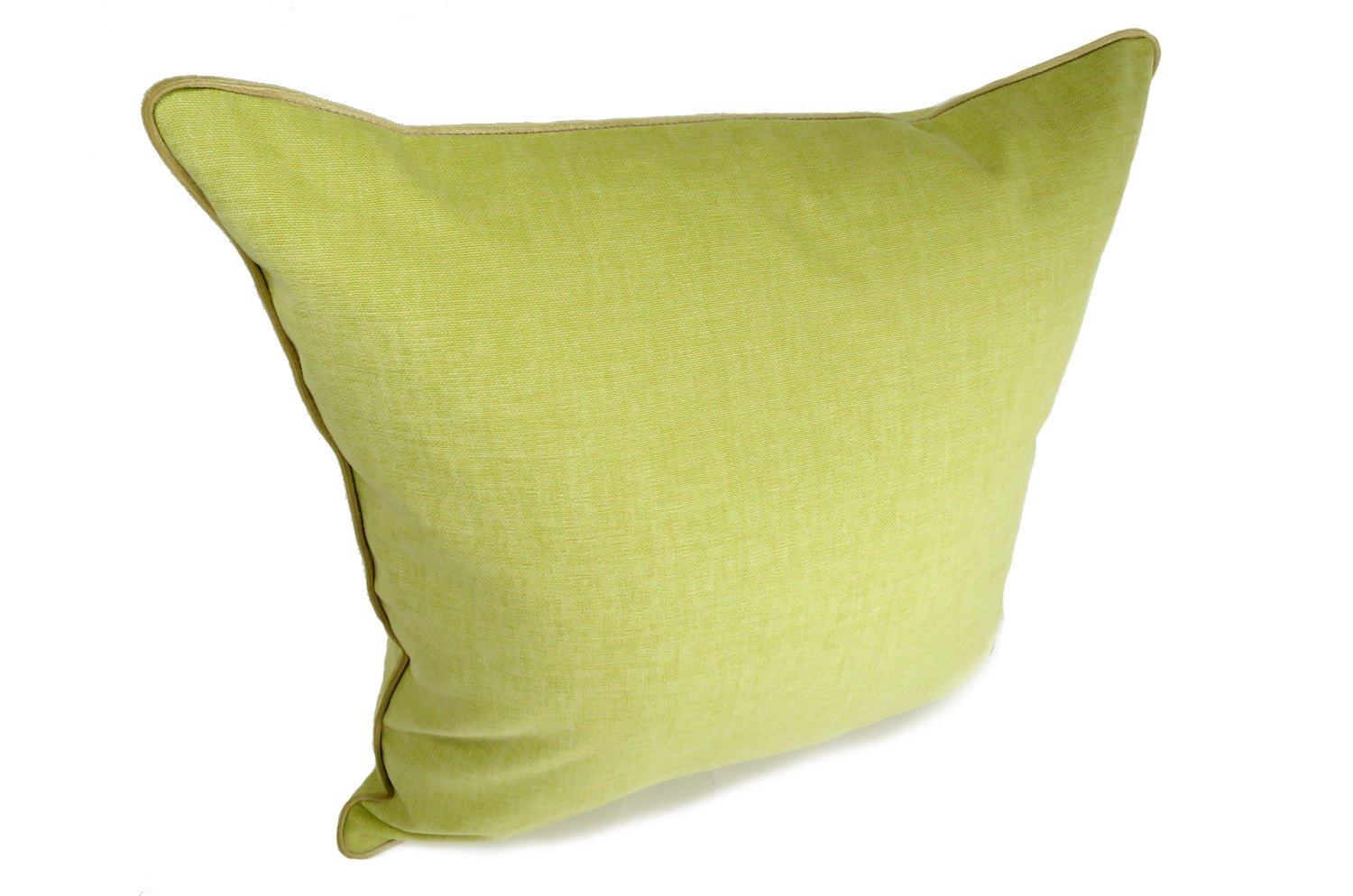 The Italy cotton イタリアブラッシュドコットン ベルベットパイピング クッションカバー グラスグリーン 45×45cm - HOUSE OF JAPAN Shop