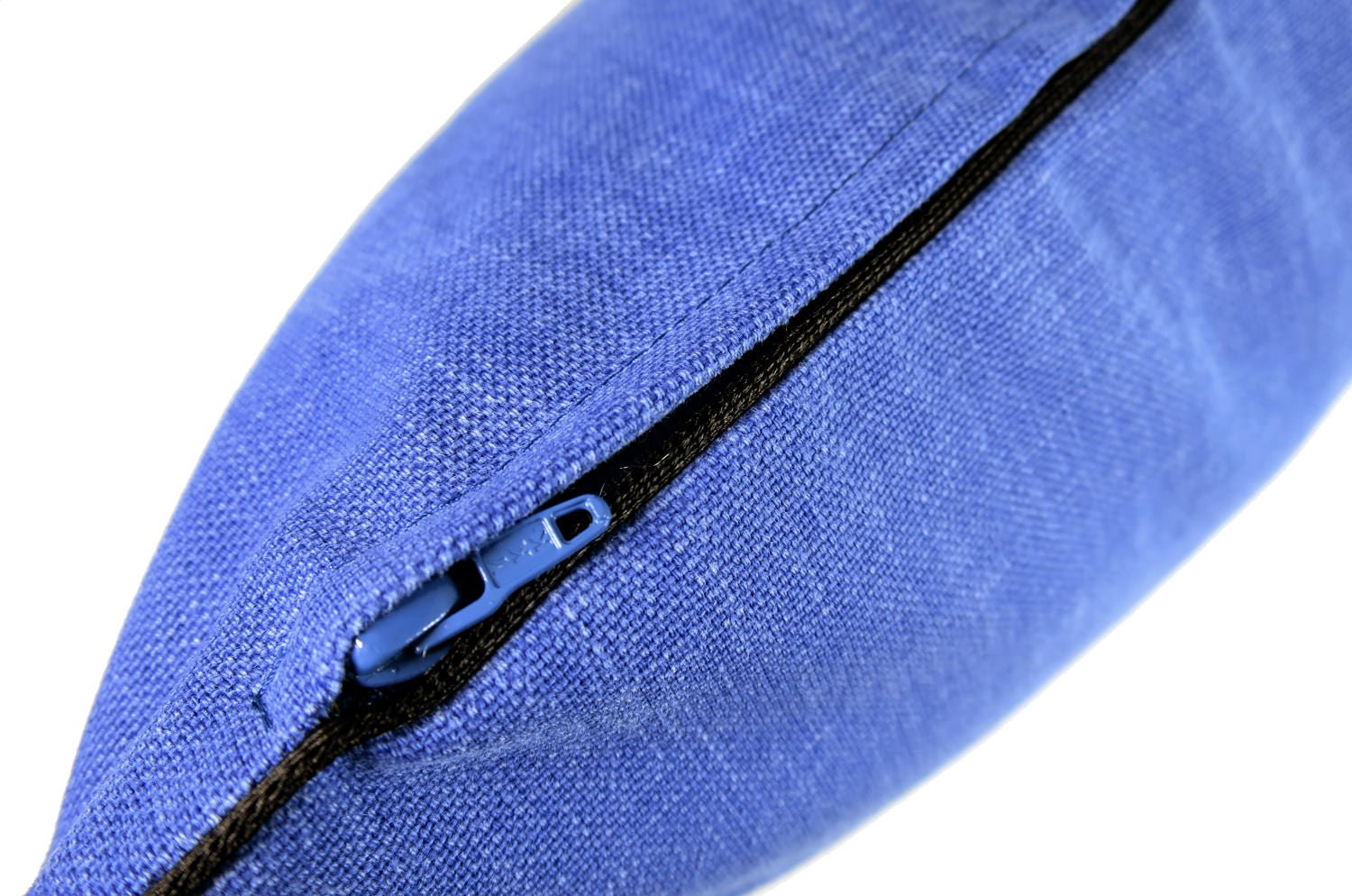 The Italy cotton イタリアブラッシュドコットン パイピング 横長クッション (コバルトブルー) 50×30cm 中材付 - HOUSE OF JAPAN Shop