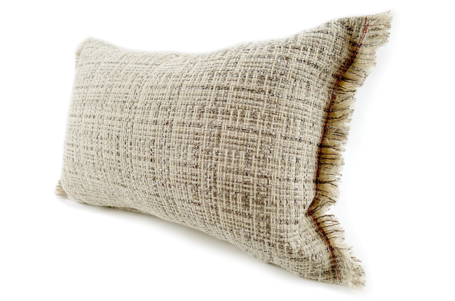 The Jacquard ジャカードフリンジクッション ベージュ 45×30cm 中材付 - HOUSE OF JAPAN Shop