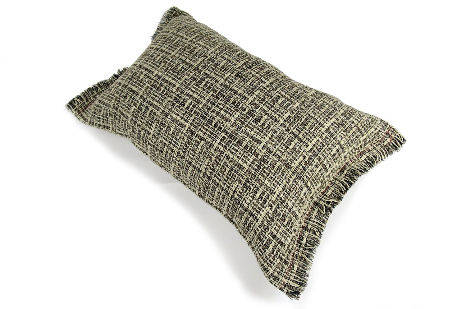 The Jacquard ジャカードフリンジクッション ミックスベージュ 45×30cm 中材付 - HOUSE OF JAPAN Shop