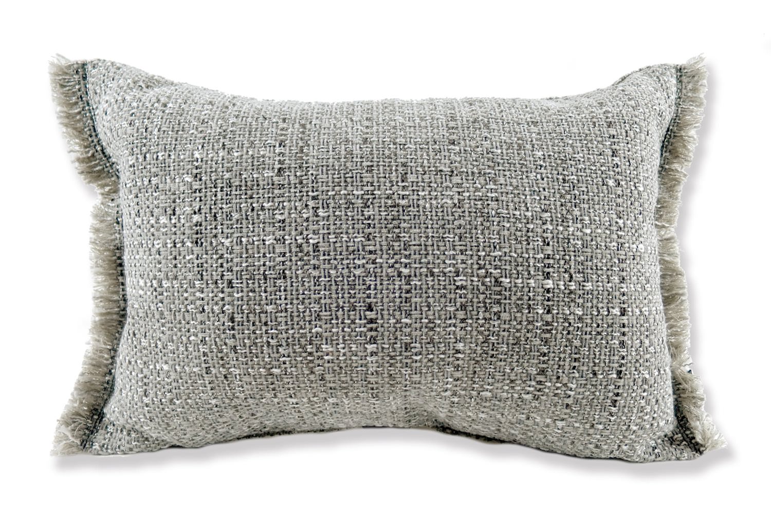 The Jacquard ジャカードフリンジクッション グレー 45×30cm 中材付 - HOUSE OF JAPAN Shop