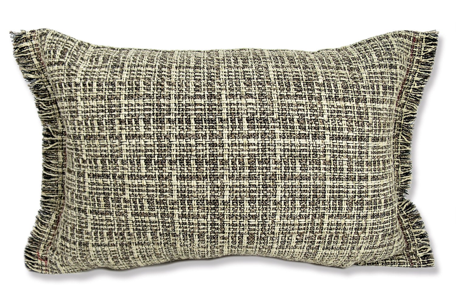 The Jacquard ジャカードフリンジクッション ミックスベージュ 45×30cm 中材付 - HOUSE OF JAPAN Shop