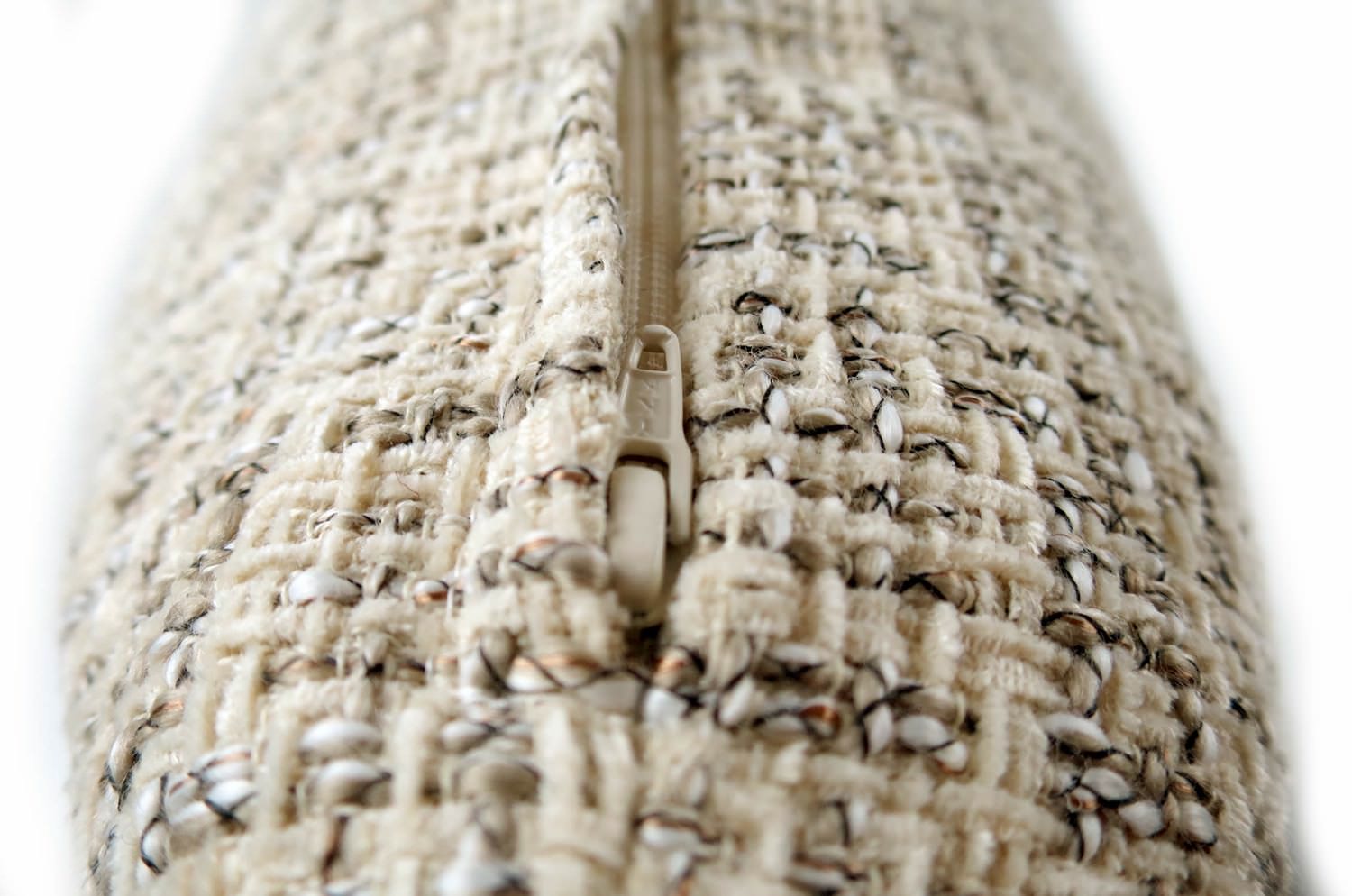 The Jacquard ジャカードフリンジクッションカバー ベージュ 45×45cm - HOUSE OF JAPAN Shop