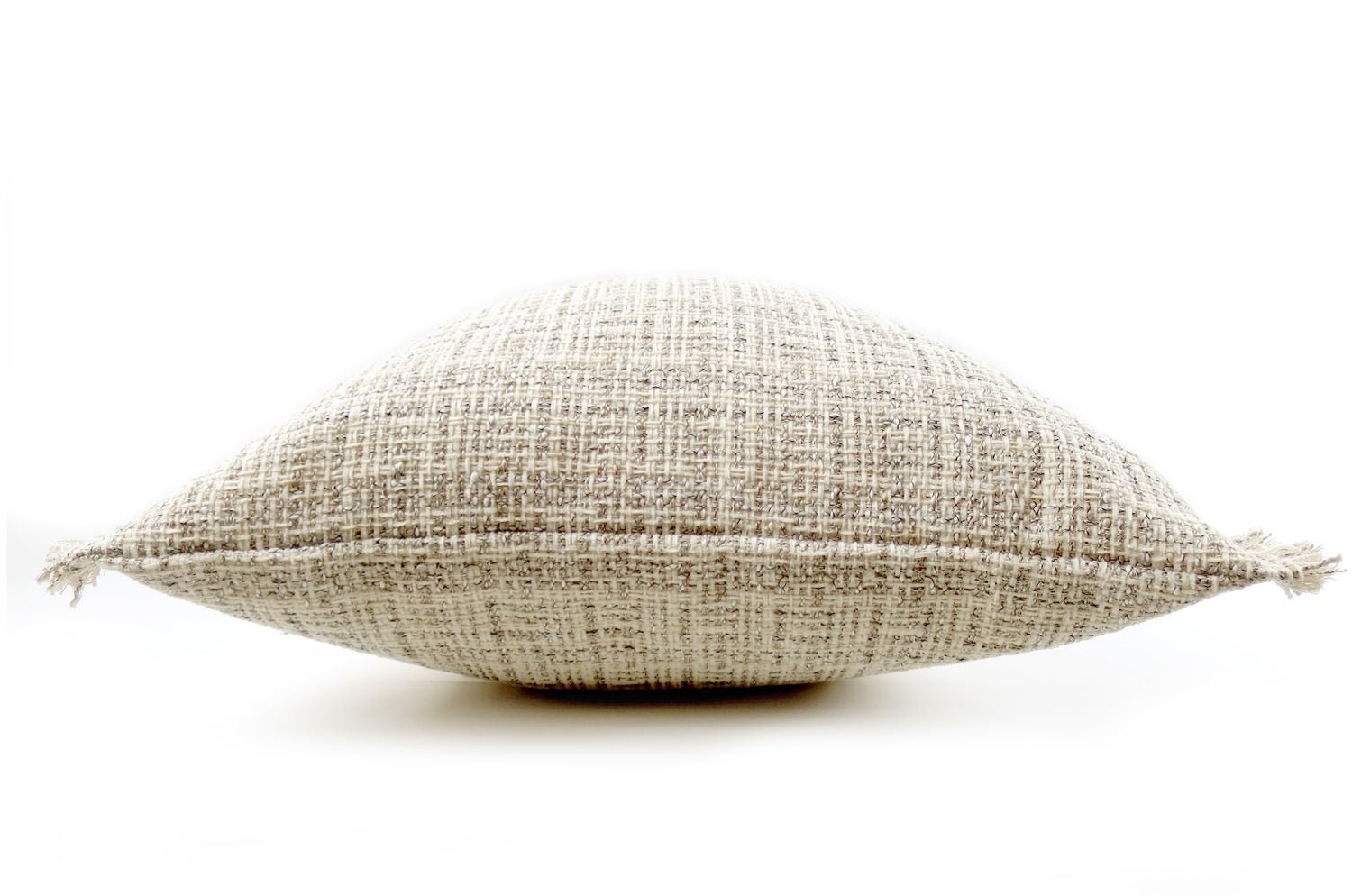 The Jacquard ジャカードフリンジクッションカバー ベージュ 45×45cm - HOUSE OF JAPAN Shop