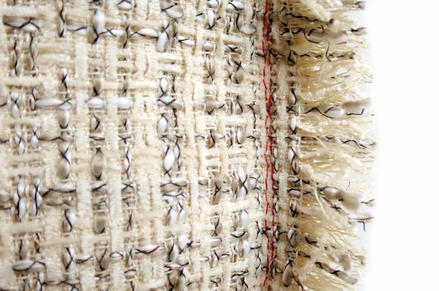 The Jacquard ジャカードフリンジクッションカバー ベージュ 45×45cm - HOUSE OF JAPAN Shop