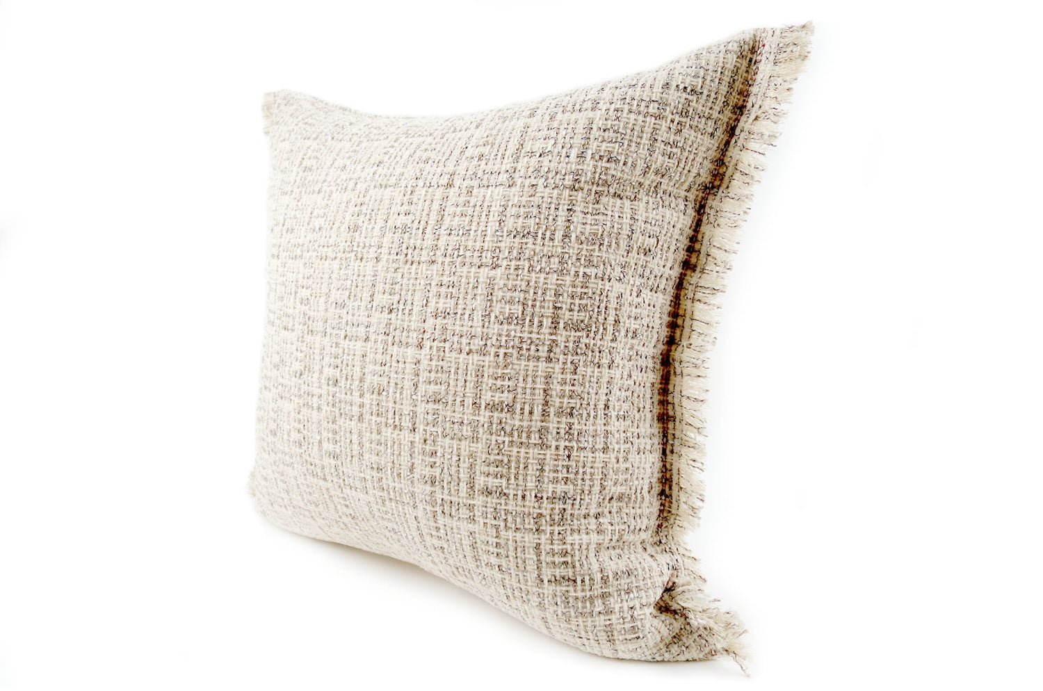 The Jacquard ジャカードフリンジクッションカバー ベージュ 45×45cm - HOUSE OF JAPAN Shop