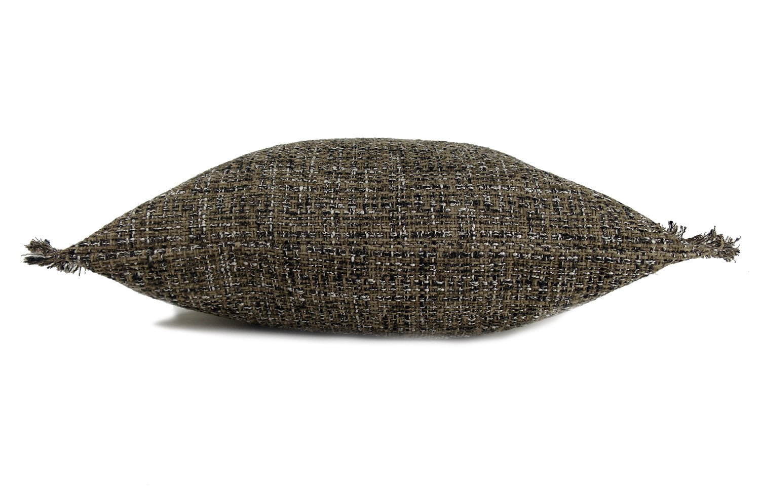 The Jacquard ジャカードフリンジクッションカバー ミックスブラウン 45×45cm - HOUSE OF JAPAN Shop