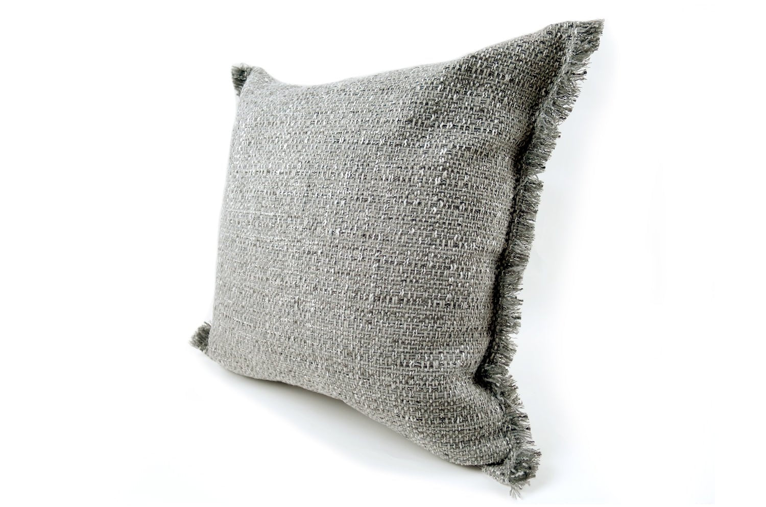 The Jacquard ジャカードフリンジクッションカバー グレー 45×45cm - HOUSE OF JAPAN Shop